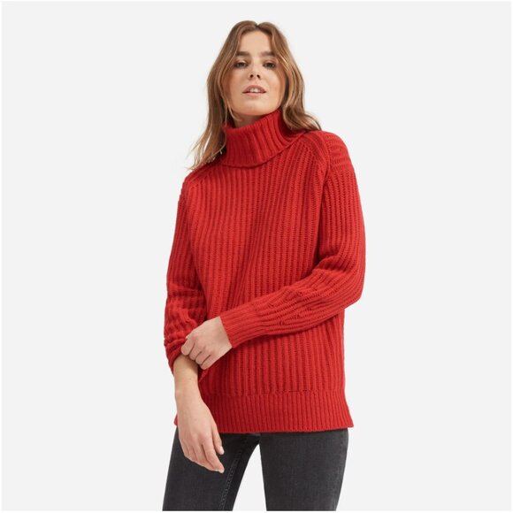 Everlane The Italian Soft Wool Rib Turtleneck - Picture 2 of 11